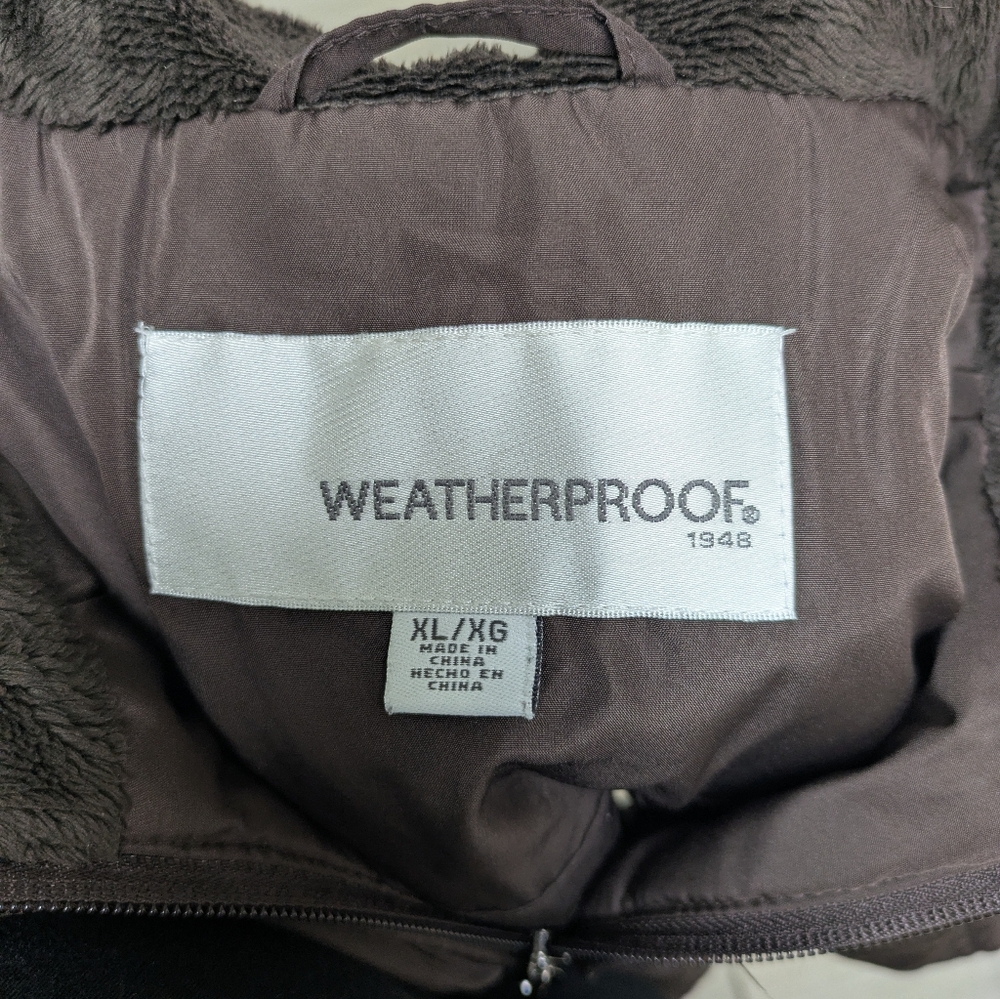 Weatherproof Brown Quilted Sleeveless Puffer Vest - Picture 2 of 8
